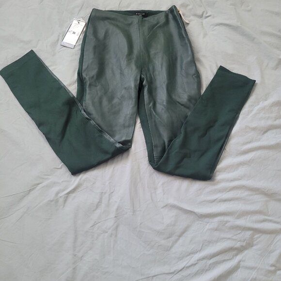 NEW MARCIANO Women's Size 4 Leggings Coy Leather High Rise Alpine Grove - Picture 2 of 9